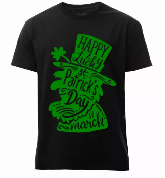 Мужская премиум футболка Leprechaun Черный фото