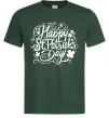 Чоловіча футболка Узор Святой Патрик Темно-зелений фото