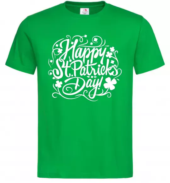 Чоловіча футболка Узор Святой Патрик Зелений фото