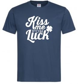 Мужская футболка Kiss me for luck