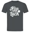 Чоловіча футболка Kiss me for luck Графіт фото