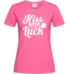 Жіноча футболка Kiss me for luck Яскраво-рожевий Жіноча футболка Kiss me for luck Яскраво-рожевий фото