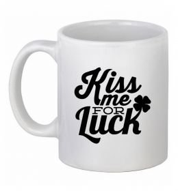 Чашка керамічна Kiss me for luck