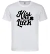 Чоловіча футболка Kiss me for luck Білий фото