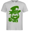 Мужская футболка Hipster leprechaun Серый фото