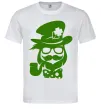 Мужская футболка Hipster leprechaun Белый фото