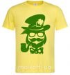 Мужская футболка Hipster leprechaun Лимонный фото