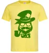 Мужская футболка Hipster leprechaun Лимонный фото