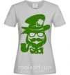 Женская футболка Hipster leprechaun Серый фото
