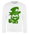 Світшот Hipster leprechaun Білий фото