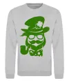 Світшот Hipster leprechaun Сірий меланж фото