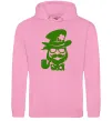 Чоловіча толстовка (худі) Hipster leprechaun Рожевий фото
