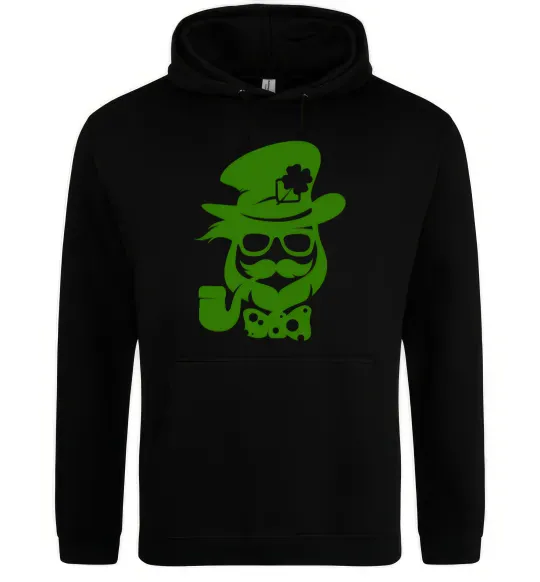 Женская толстовка (худи) Hipster leprechaun Черный фото