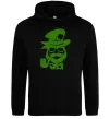 Женская толстовка (худи) Hipster leprechaun Черный фото
