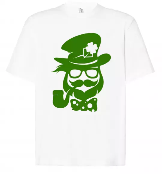 Футболка Оверсайз Hipster leprechaun Белый фото