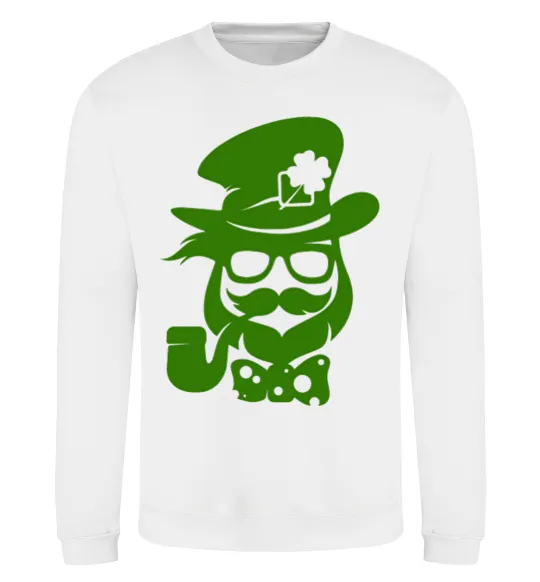 Свитшот Hipster leprechaun Белый фото