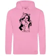 Жіноча толстовка (худі) Клодін Вульф портрет Рожевий фото