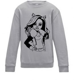 Детский Свитшот Клодін Вульф портрет