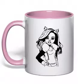 Чашка с цветной ручкой