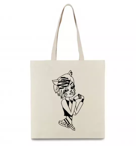 Эко-сумка Торалей Страйп Бежевый фото