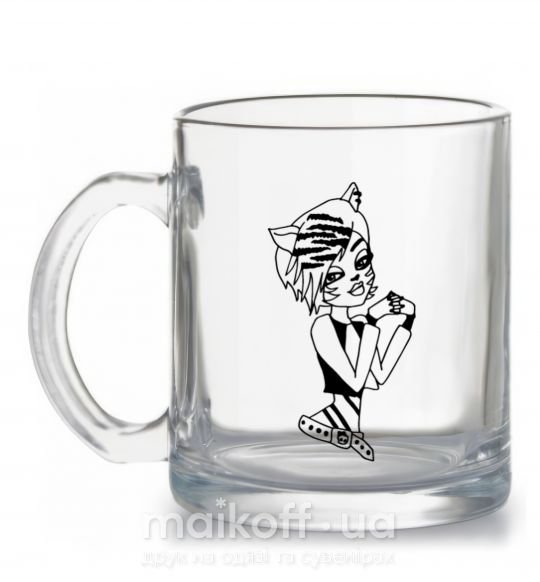 Чашка стеклянная Торалей Страйп Прозрачный фото