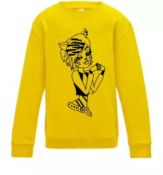 Дитячий світшот Торалей Страйп Сонячно жовтий фото