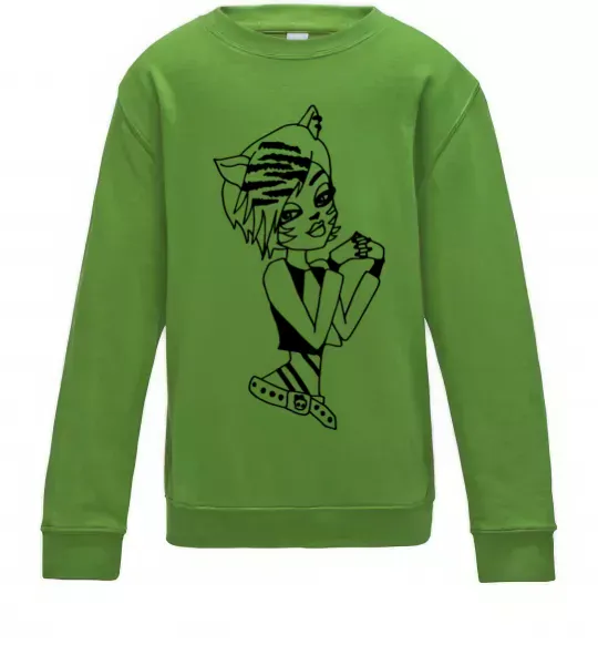 Дитячий світшот Торалей Страйп Лаймовий фото