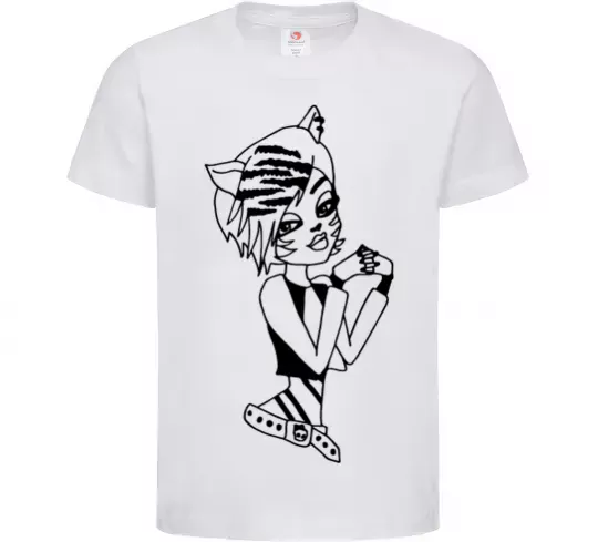 Дитяча футболка Торалей Страйп Білий фото