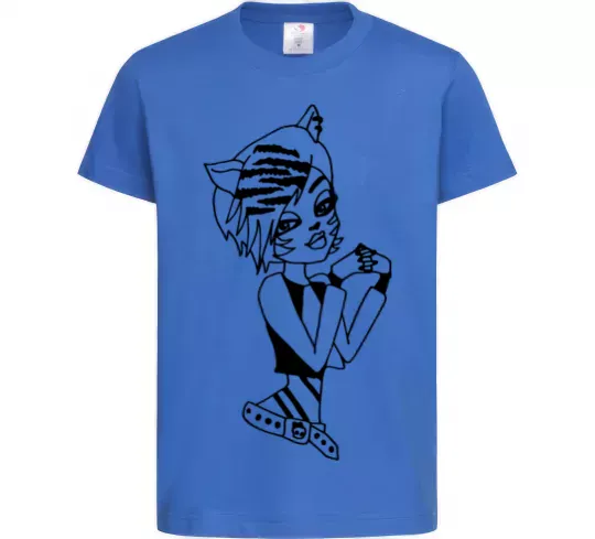 Дитяча футболка Торалей Страйп Яскраво-синій фото