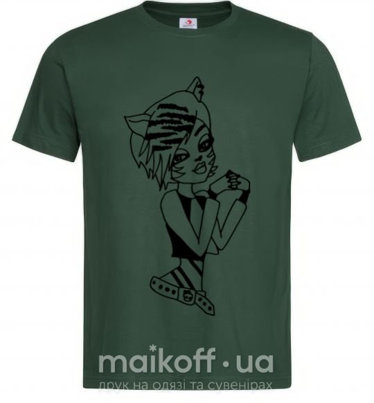 Чоловіча футболка Торалей Страйп Темно-зелений фото