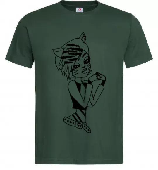 Мужская футболка Торалей Страйп Темно-зеленый фото