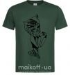 Чоловіча футболка Торалей Страйп Темно-зелений фото