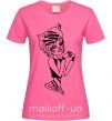 Женская футболка Торалей Страйп Ярко-розовый фото