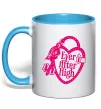 Чашка с цветной ручкой Logo Ever After High Голубой фото