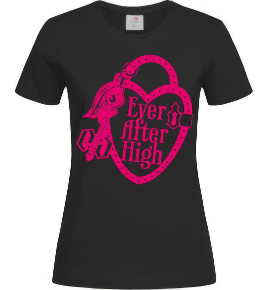 Жіноча футболка Logo Ever After High Чорний фото