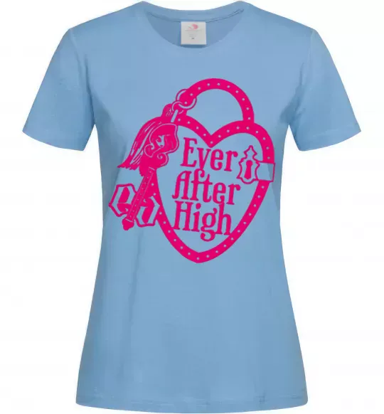 Жіноча футболка Logo Ever After High Блакитний фото