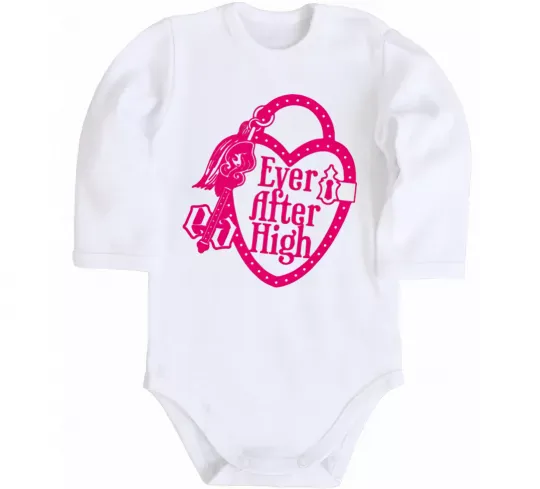 Детский боди Logo Ever After High Белый фото