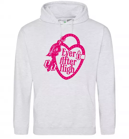 Мужская толстовка (худи) Logo Ever After High Серый меланж фото