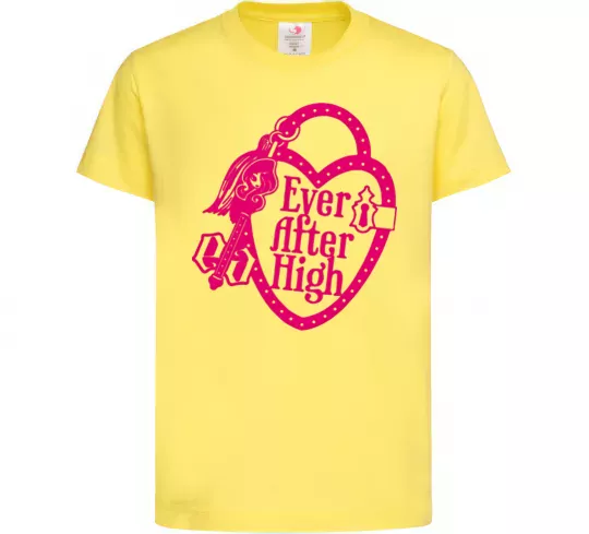 Детская футболка Logo Ever After High Лимонный фото