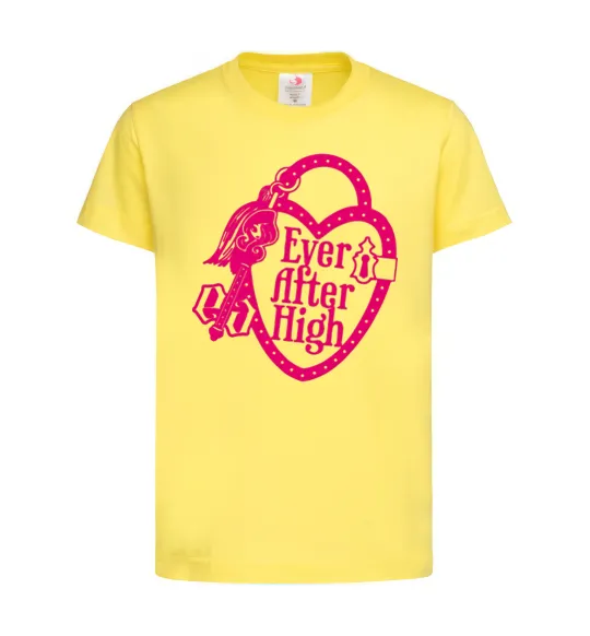 Детская футболка Logo Ever After High Лимонный фото