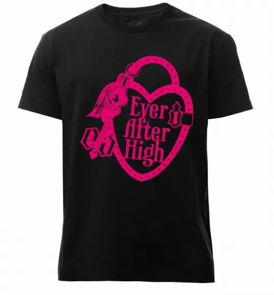 Мужская премиум футболка Logo Ever After High Черный фото