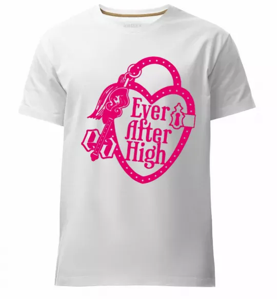 Мужская премиум футболка Logo Ever After High Белый фото