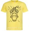Чоловіча футболка Черепашка-Ниндзя на мотоцикле Лимонний фото