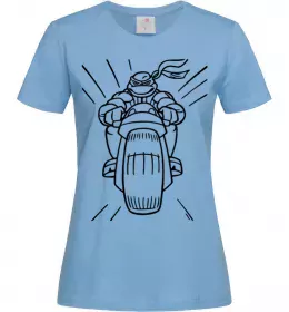 Жіноча футболка Мікеланджело Блакитний фото