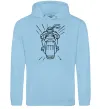Женская толстовка (худи) Черепашка-Ніндзя на мотоциклі Голубой фото