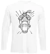 Лонгслив Черепашка-Ніндзя на мотоциклі Белый фото