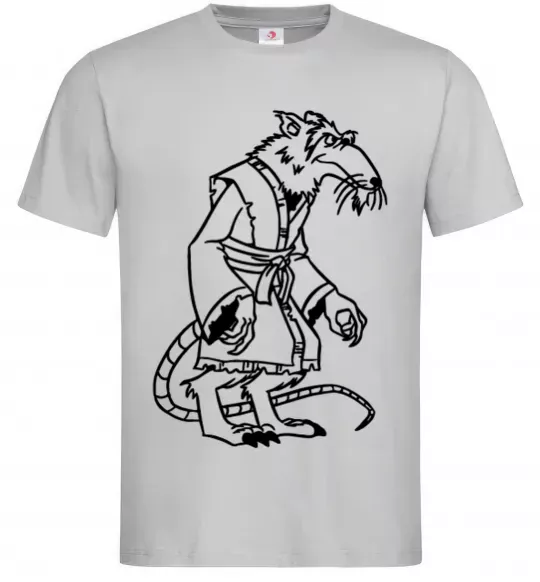 Чоловіча футболка Сенсей Сплінтер Сірий фото