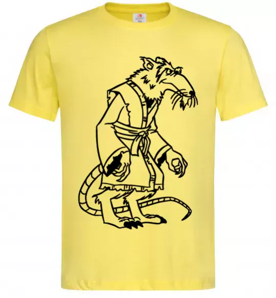 Чоловіча футболка Сенсей Сплінтер Лимонний фото