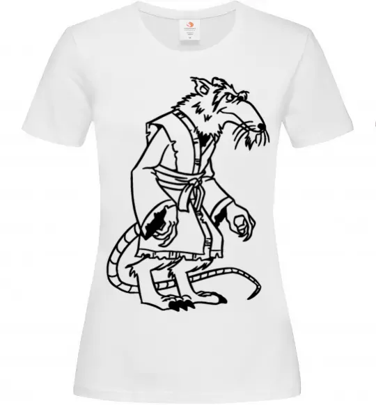 Жіноча футболка Сенсей Сплінтер Білий фото