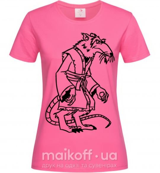 Жіноча футболка Сэнсэй Сплинтер Яскраво-рожевий фото